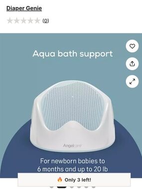 Aqua Bath Support for Newborns — White and Light Blue & Yokidoo Shower Head